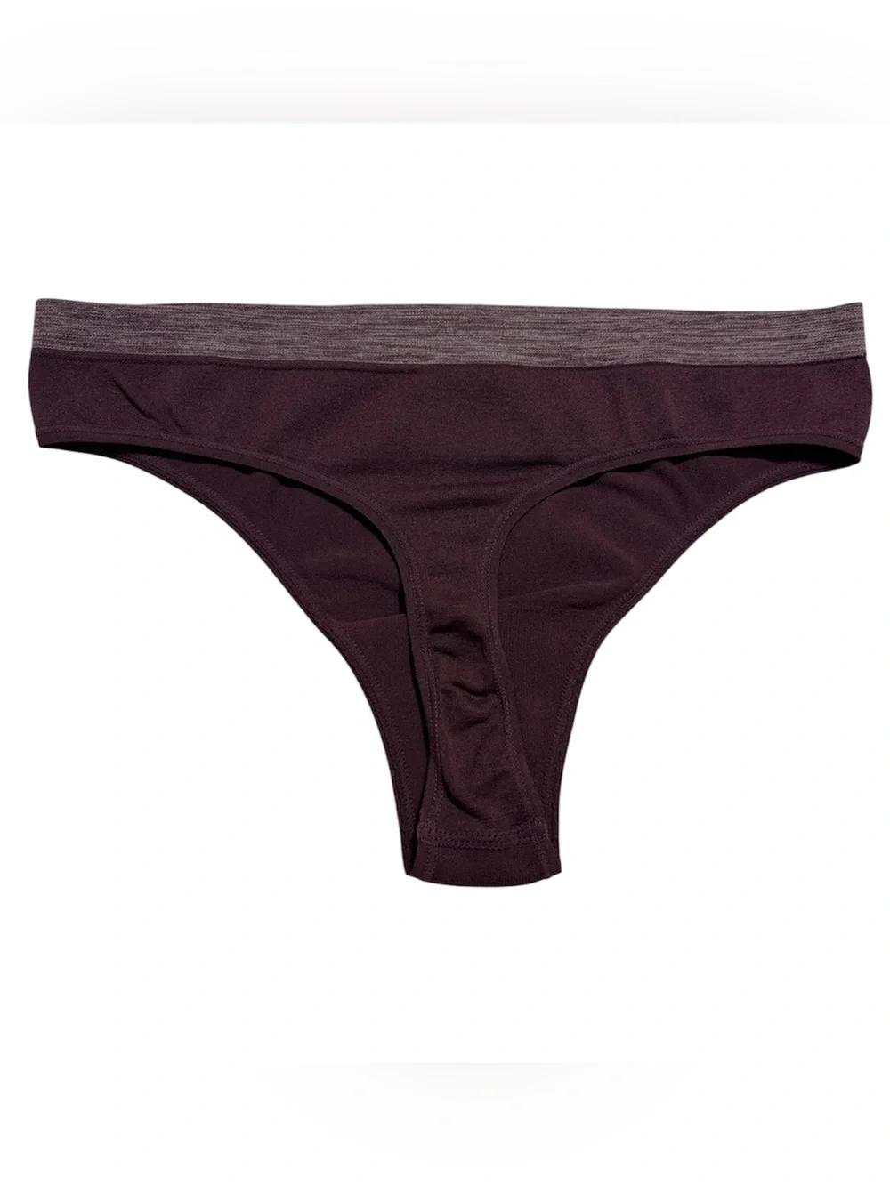 Hanes Women’s Seamless Thong - Plum - Size 5 Small